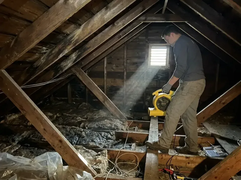 attic-water-damage-drying-proc-007 — frequently asked questions, Emergency Water Extraction & 24/7 Flood Response in Rawlins…